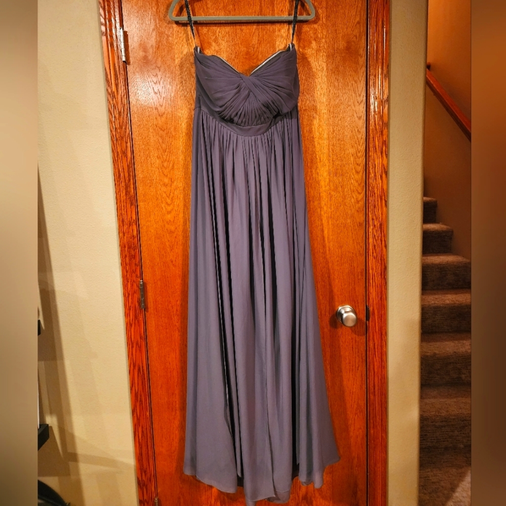 Jenny Yoo Collection Grey Dress Size 12 Gray